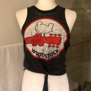 Retro Woodstock front tie tank size Small